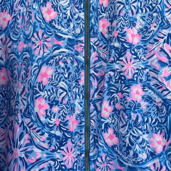 Lilly Pulitzer Women's XL Blue Leona Zip Up Jacket Long Sleeve Casual - Picture 4 of 11